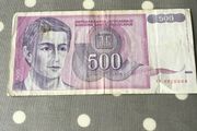 1992 Yugoslavia Banknote 500 Dinara
