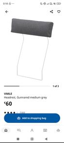 Vimle Headrests Gunnard Grey