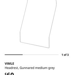 Vimle Headrests Gunnard Grey