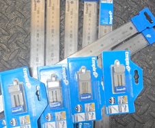 Heavy duty USA empire blue stainless steel ruler set