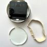 New 80mm Silver Clock Inserts, Quartz Fit-Up Image 2