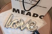 Contemporary love silver ceramic sign