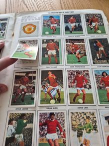football memorabilia sticker/stamp book 1971/72