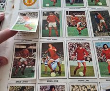 football memorabilia sticker/stamp book 1971/72