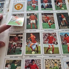 football memorabilia sticker/stamp book 1971/72