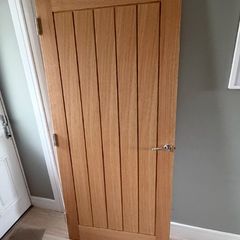 pre finished oak door