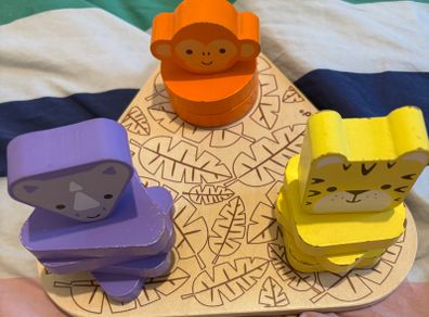 Janod - How to Use a Screw - Africa - Wooden Learning Toy