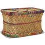 Coffee Table Bamboo with Chindi Details Multicolour Image 4