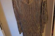 George gold/ navy party set Blouse and culottes size UK18 EU46 Perfect condition Postage included
