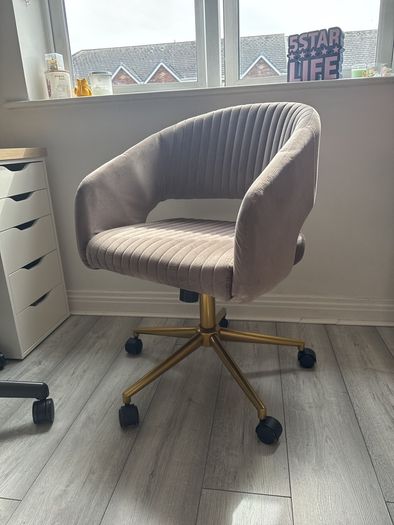 Velvet office chair