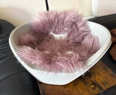 Bama Nido Plastic Pet Bed with plush cushion
