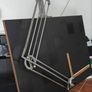 Antique Architectural Drawing table and Stool Made by UNIC of Paris and complete parallel bar and ruler Image 3