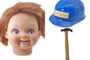 Child's Play 2 Good Guys Hammer  Spare Head Helmet Trick or Treat Studios