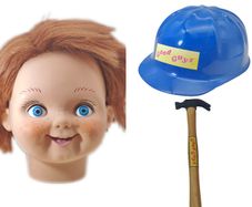 Child's Play 2 Good Guys Hammer  Spare Head Helmet Trick or Treat Studios