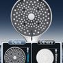 Shower Head and Hose 1.6M - 110mm Large Powerful Flow Shower Hose and Head High Pressure 6 Modes Pressure Boosting Handheld Showerhead for Low Water Pressure Electric Shower Head,Chrome Image 4