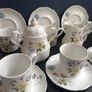 Fabulous J&G Meakin Coffee Set for Six in the Sterling Shape and a Pretty Floral Pattern Called "Springfield" Image 4