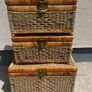 Vintage set of hamper / storage boxes Image 6
