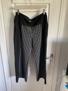 Alembika cheque wide leg trousers size 16