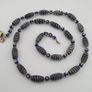 Vintage Venetian Style Feather Desgin Glass Beads Necklace Image 8