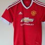 Adidas man utd home Size medium ptp 21" in excellent condition Image 5