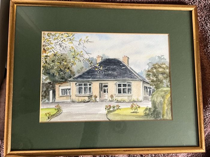 Vintage Art Painting Unknown Artist Watercolour