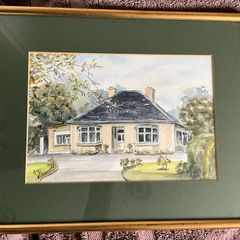 Vintage Art Painting Unknown Artist Watercolour
