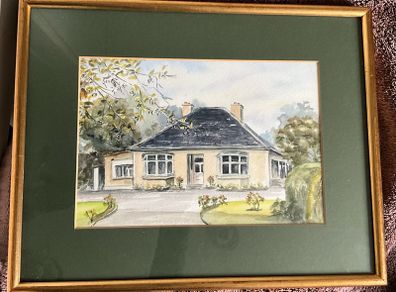 Vintage Art Painting Unknown Artist Watercolour