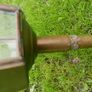 Antique Brass Architectural Carriage Porch Lamp Wall Lamp Glass Brass Eagle Top Lantern - Decorative Garden or porch light Image 10