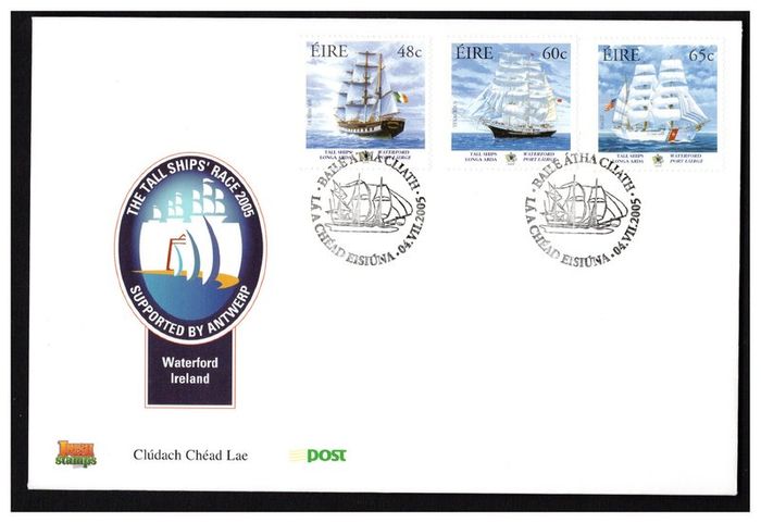 2005 Ireland Cutty Sark Tall Shops Race Commemorative Stamps An Post First Day Cover (FDC)