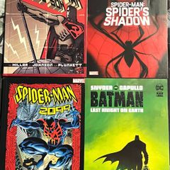 Marvel DC Graphic Novel Bundle 4 Books Spider Man Batman Superman