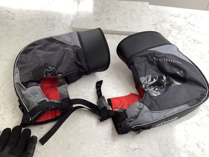 Motorbike clothing and helmet