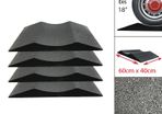 Heavy-Duty Tyre Protector Premium  Set  4-Piece Solid Rubber Tire Shoes for Up to 18inch