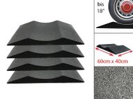 main image for ad Heavy-Duty Tyre Protector Premium  Set  4-Piece Solid Rubber Tire Shoes for Up to 18inch