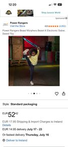 Power Rangers Sword Saber