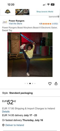 Power Rangers Sword Saber