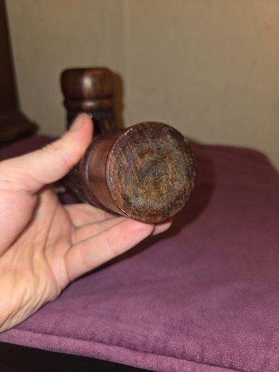 Carved Wooden African Salt and Pepper shakers