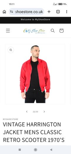 Mens Harrington Jacket