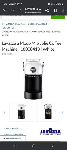 LavAzza Coffee Machine (A Modo Mio)