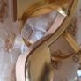 Public Desire Gold  Block Heeled  Sandles Image 8