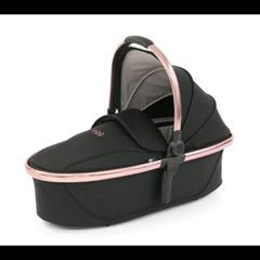 egg pram black and rose gold limited edition