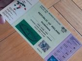 Ireland v Romania Souvenir Ticket Italia 90 World Cup