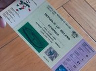 main image for ad Ireland v Romania Souvenir Ticket Italia 90 World Cup
