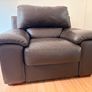 Brown Leather Armchair Image 4