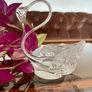 Vintage Cavan Ireland Clear Glass Swan Ornamental Pin Dish Image 2