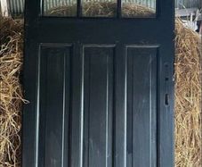 Black PVC door NO FRAME 34x82inches
