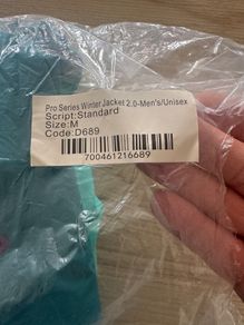 Deliveroo winter jacket size M New