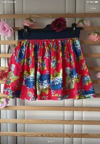 skirt bnwt Abercrombie & fitch red floral skirt medium