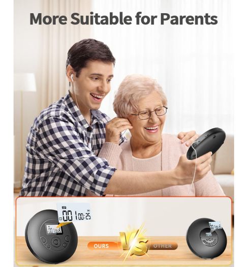 Portable CD Player, 7 Hour Battery Playtime, Compact Discman with Earphone