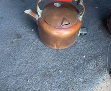 Vintage copper display kettle