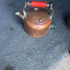 Vintage copper display kettle
